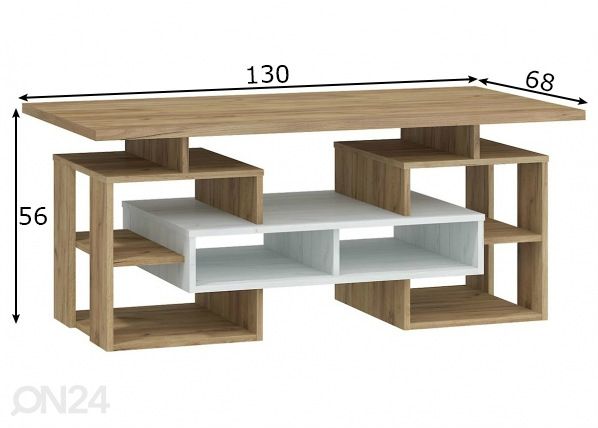 Журнальный стол Macroom 130x68 cm размеры