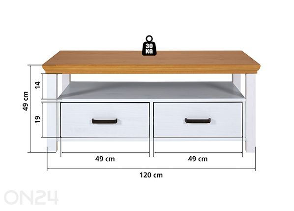 Журнальный стол Maluno 60x120 см