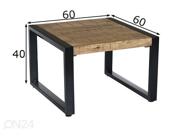 Журнальный стол Nairobi 60x60 см размеры