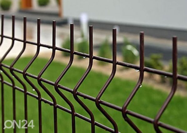 Заборная панель 3D RAL8017, 4 mm 153x250 cm