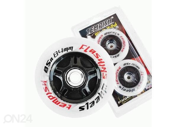 Запасные колеса для роликовых коньков FLASHING 84x24 85A Tempish