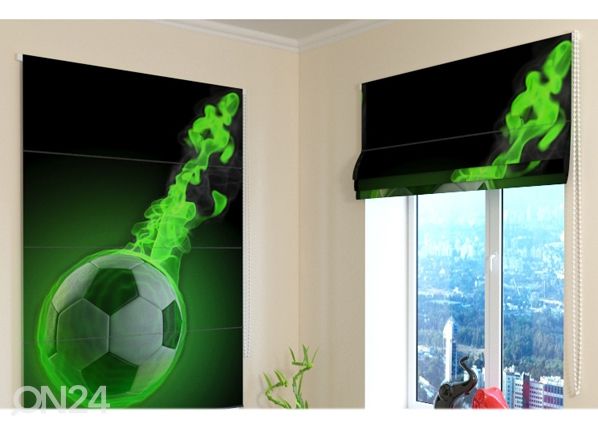 Затемняющие римские шторы Green fire 100x120 cm