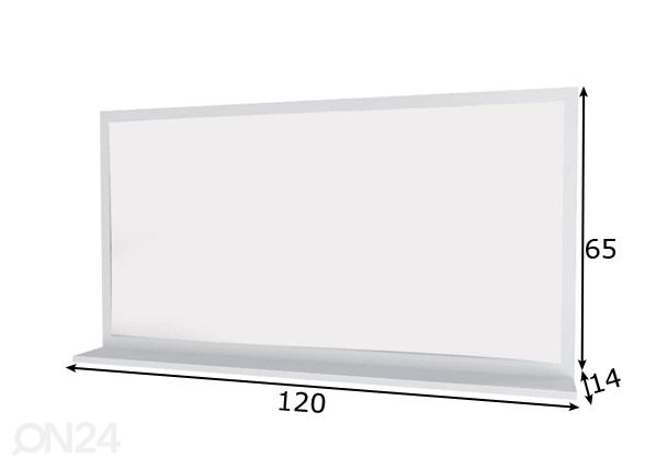 Зеркало в ванную 120x65 cm размеры