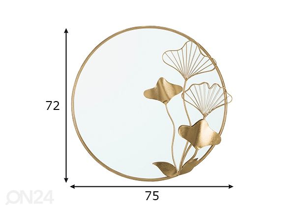 Зеркало настенное Flower размеры