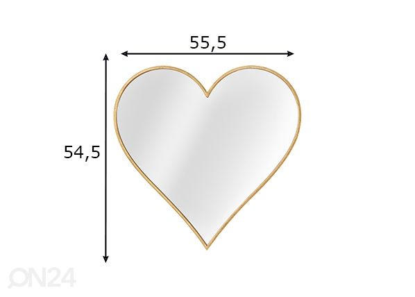 Зеркало настенное Hearth размеры
