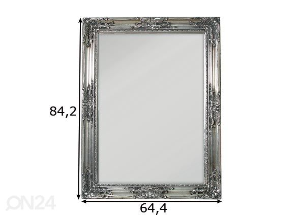 Зеркало Antique silver 64,4x84,2 см размеры