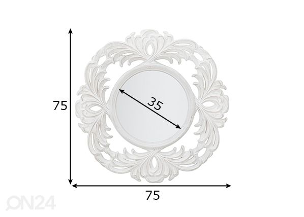 Зеркало Glam размеры