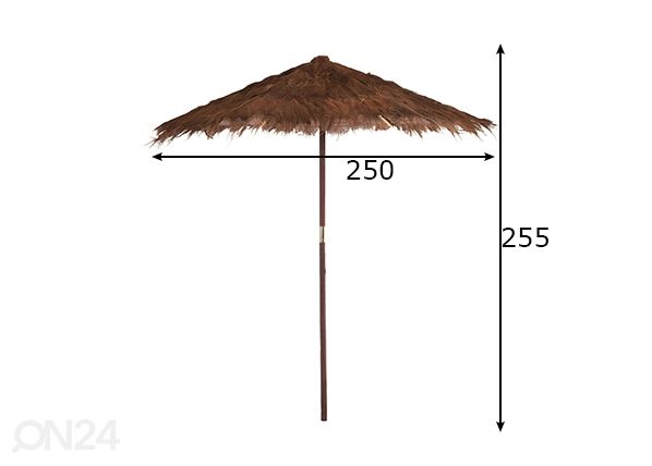 Зонт от солнца Cocoleaf Ø 250 cm размеры
