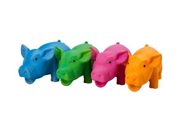 Игрушка для собак свинка из латекса pigsy, 15 см