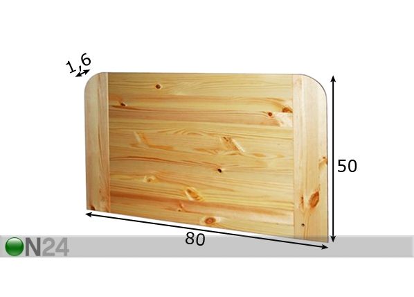 Изголовье кровати 80x50 см размеры