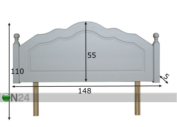 Изголовье кровати Corrib 137 cm размеры