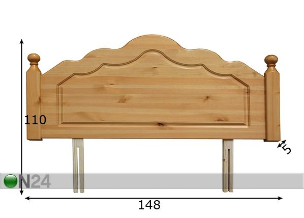Изголовье кровати Corrib 137 cm размеры
