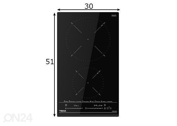 Индукционная варочная панель Teka IZC 32600 MST BK размеры