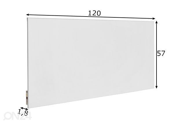 Инфракрасная панель отопления HS1000T 1000 Вт размеры