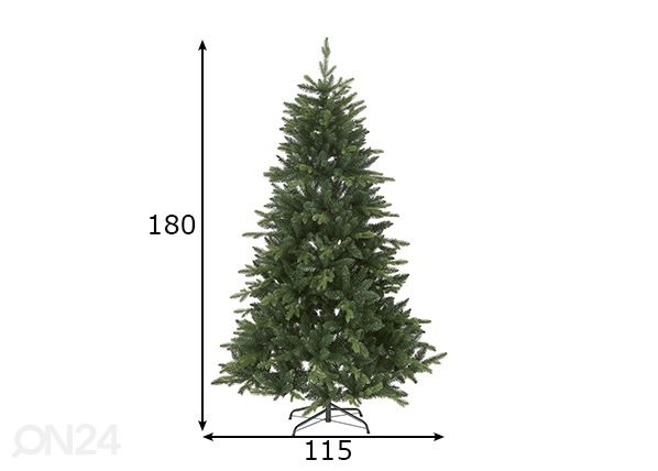 Искусственная елка Bergen 180 см размеры