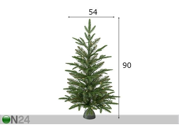 Искусственная ёлка Tippy с LED лампочками 90 cm размеры