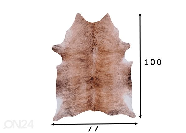 Искусственная шкура животного Xeno 77x100 см, коричневый размеры
