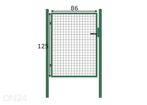 Калитка 1,25x0,86 m размеры