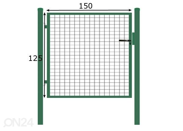 Калитка 1,25x1,5 m размеры