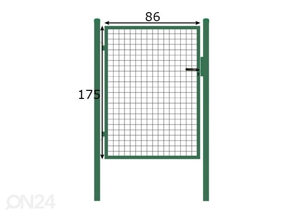 Калитка 1,75x0,86 m размеры