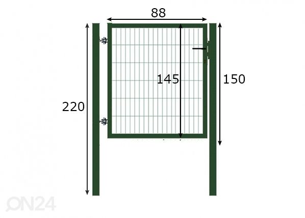 Калитка Strong 88x150 cm размеры