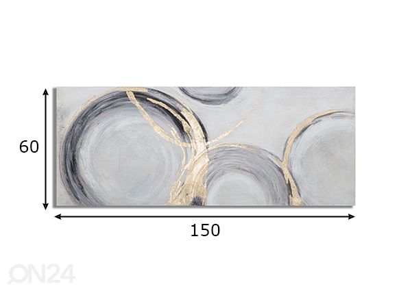 Картина Circly 150x60 cm размеры