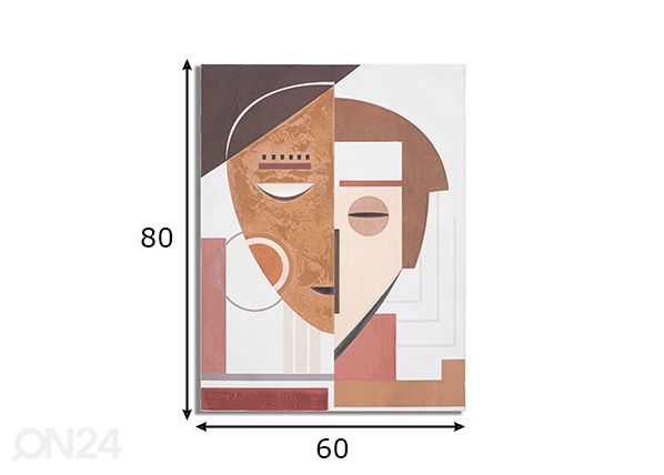 Картина Ethnic Face 60x80 cm размеры