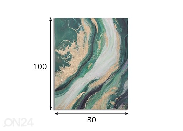 Картина Greenery 80x100 cm размеры