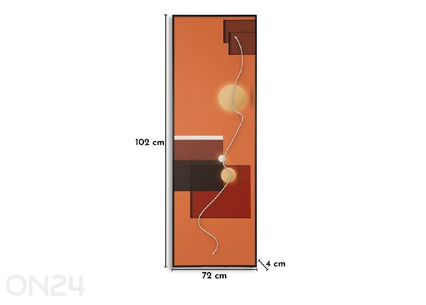 Картина LED 50x150 см размеры