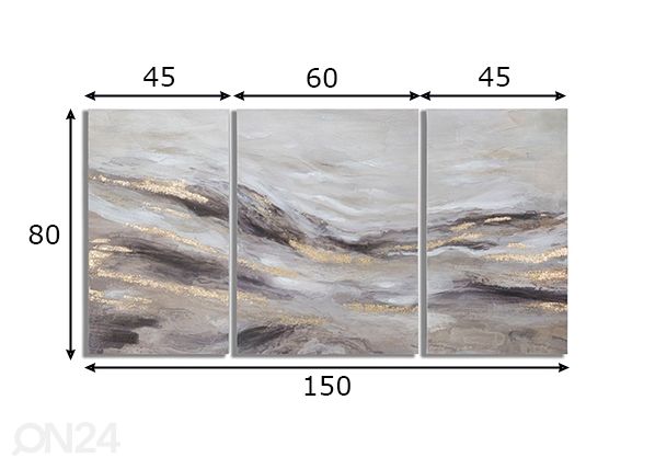 Картина Monty 150x80 cm размеры