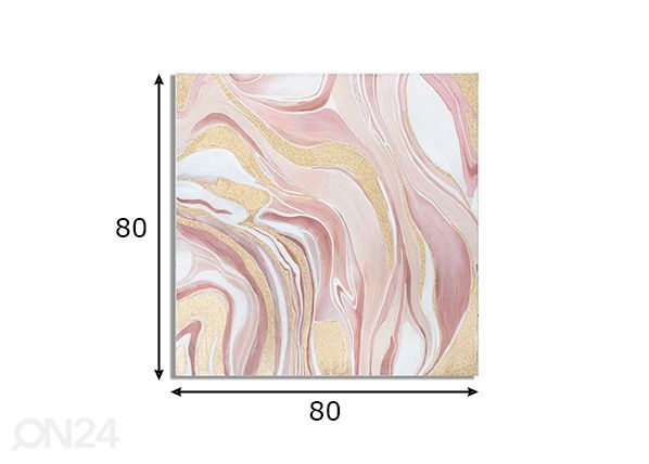 Картина Pinkly 80x80 cm размеры
