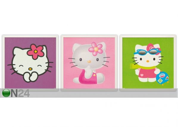 Картины Hello Kitty 32x32 см 3 шт