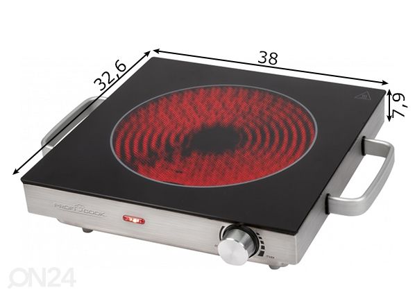 Керамическая настольная плита ProfiCook PCEKP1210 размеры
