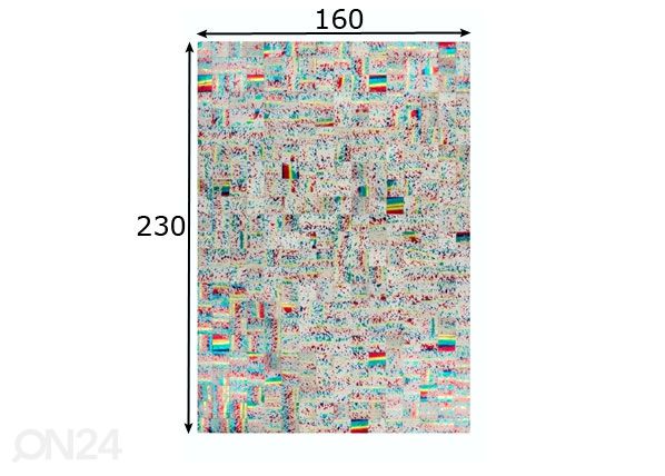 Ковер из натуральной кожи 160x230 cm размеры