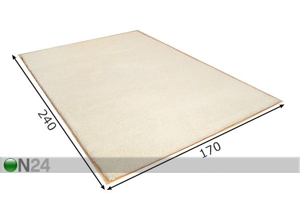 Ковер из шерсти Tanger 170x240 см размеры