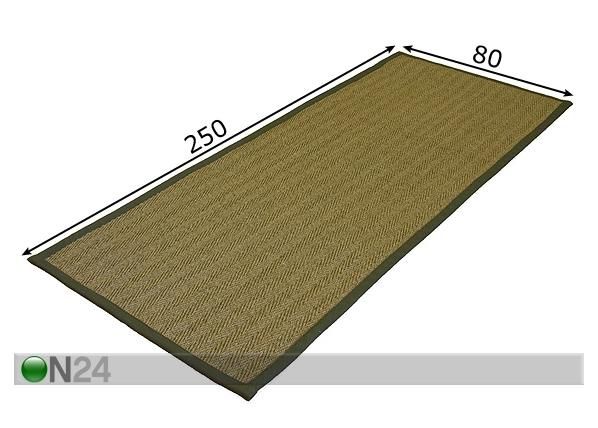 Ковёр сизаля 80x250 см размеры