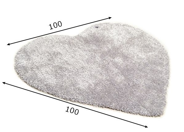 Ковер с длинным ворсом Soft Uni Star 100x100 см размеры