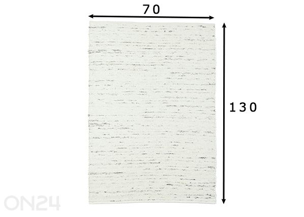 Ковер AAlm Glück UNI 70x130 см размеры