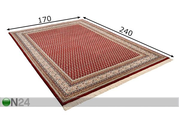 Ковер Abbas Meraj Mir 170x240 см размеры