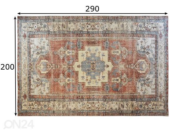 Ковер Afghan Brick 200x290 см размеры