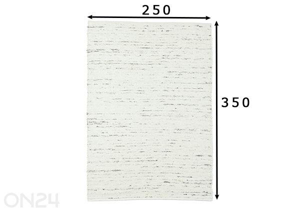 Ковер Alm Glück UNI 250x350 см размеры