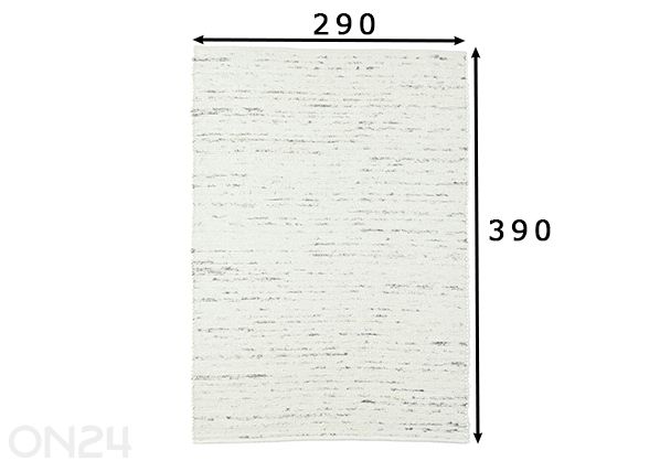 Ковер Alm Glück UNI 290x390 см размеры