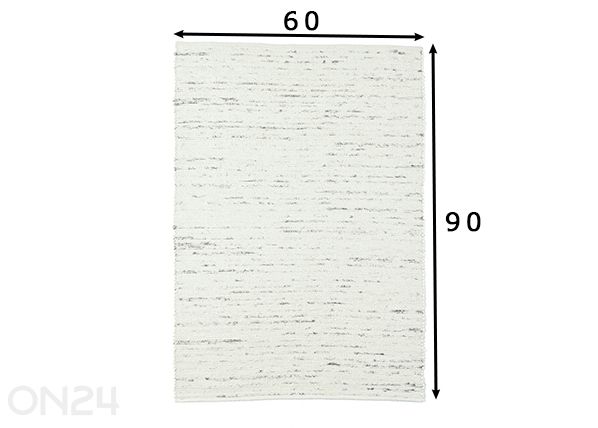 Ковер Alm Glück UNI 60x90 см размеры