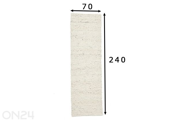 Ковер Alm Glück UNI 70x240 см размеры
