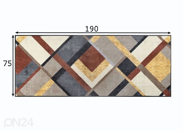 Ковер Art Deco 75x190 см размеры