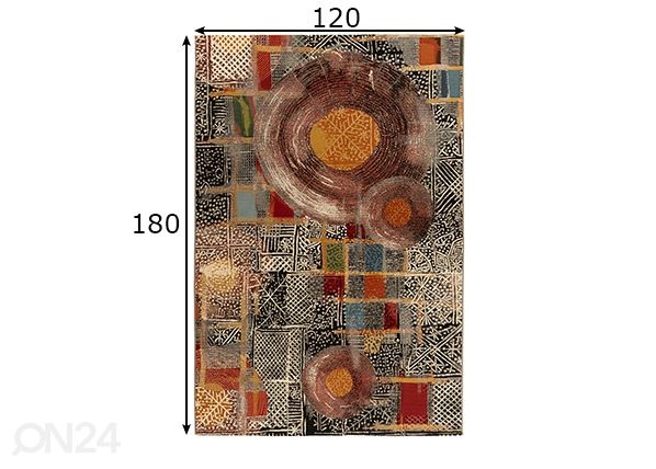 Ковер Aurora 120x180 см размеры