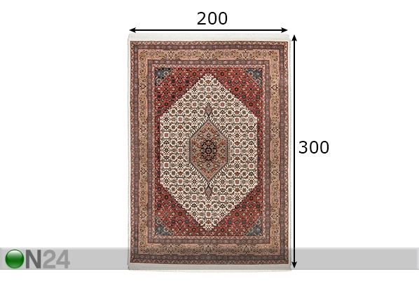 Ковер Benares Bidjar 9 200x300 см размеры