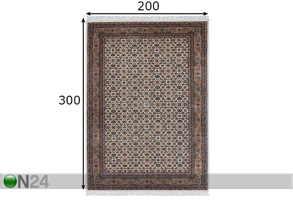 Ковер Benares Herati 200x300 см размеры