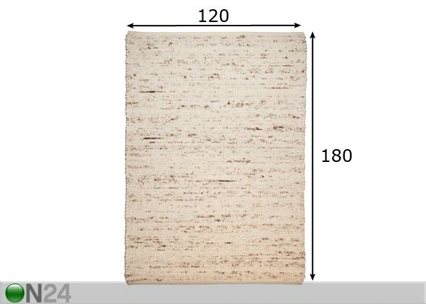 Ковер Berberina Super 120x180 cm размеры