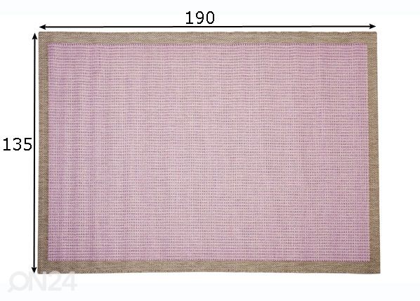 Ковер Chrome Plum 135x190 см размеры